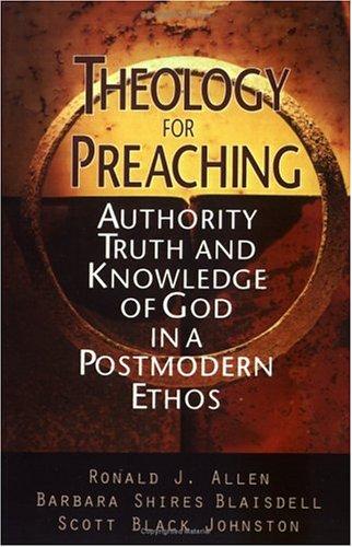 Cover of Theology for preaching
