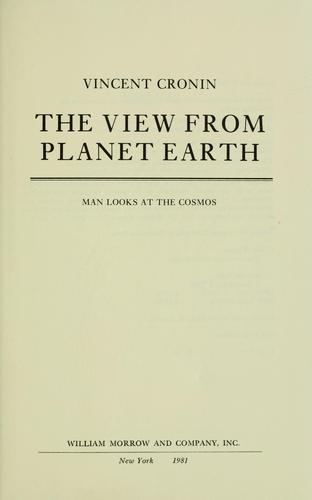 Cover of The view from planet Earth
