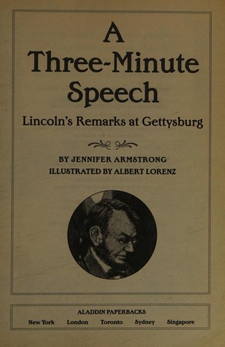 Cover of A Three-Minute Speech