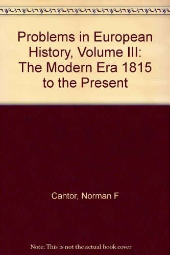 Cover of Problems in European history