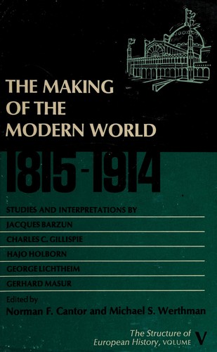 Cover of The structure of European history