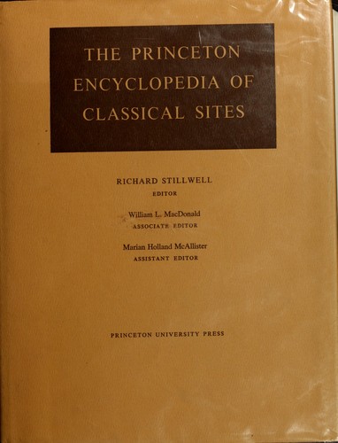 Cover of The Princeton encyclopedia of classical sites