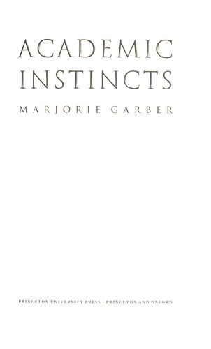 Cover of Academic instincts
