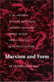 Cover of Marxism and form