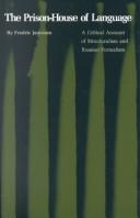 Cover of The prison-house of language