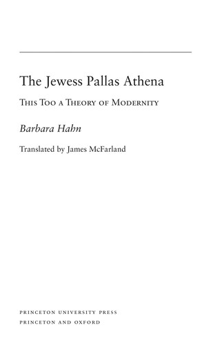 Cover of The Jewess Pallas Athena