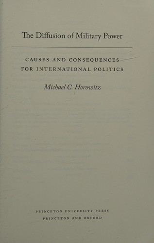 Cover of The diffusion of military power
