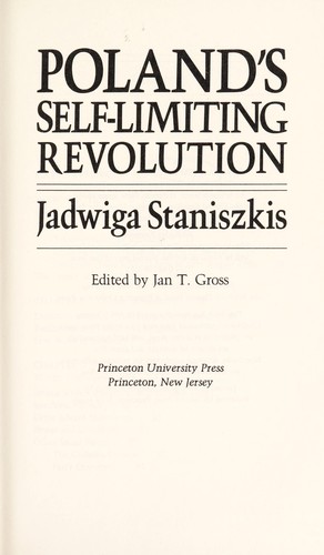 Cover of Poland's self-limiting revolution
