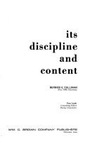 Cover of Its discipline and content