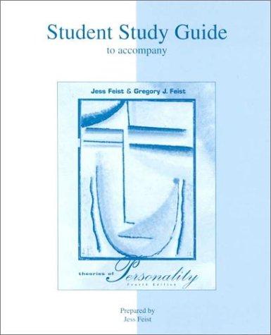 Cover of Student Study Guide for use with Theories Of Personality
