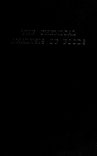 Cover of The chemical analysis of foods
