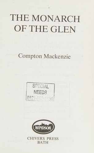 Cover of Monarch of the Glen