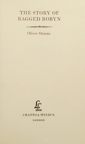 Cover of The story of Ragged Robyn