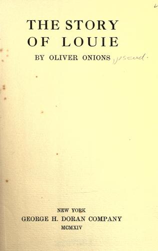 Cover of The story of Louie