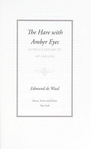 Cover of The Hare with Amber Eyes
