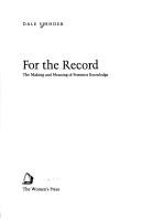 Cover of For the record