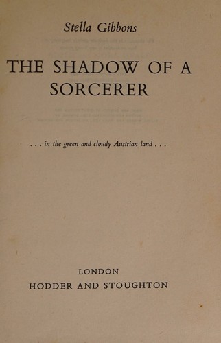 Cover of The shadow of a sorcerer