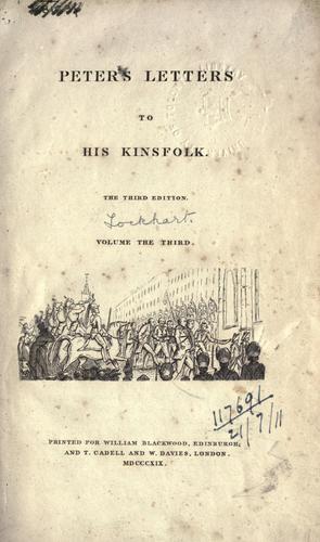 Cover of Peter's letters to his kinsfolk