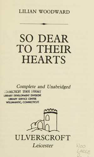 Cover of So Dear to Their Hearts