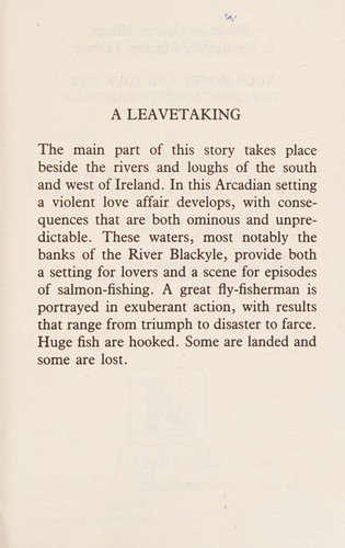 Cover of A leavetaking
