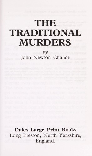 Cover of The traditional murders