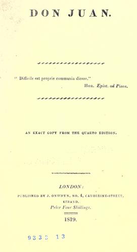 Cover of Don Juan