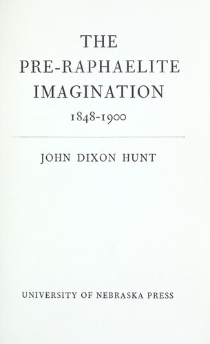 Cover of The Pre-Raphaelite imagination, 1848-1900