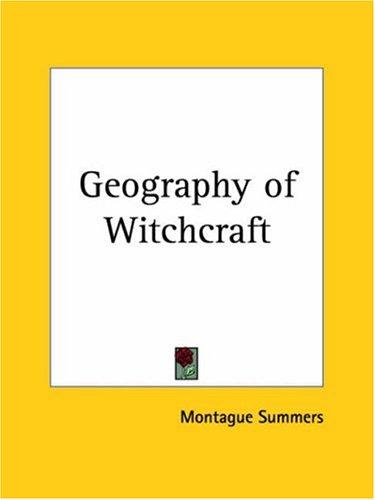 Cover of The geography of witchcraft