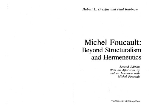 Cover of Michel Foucault
