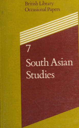 Cover of South Asian studies