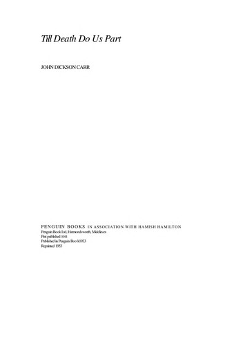 Cover of Till Death Do Us Part