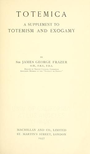 Cover of Totemica