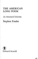 Cover of The American long poem
