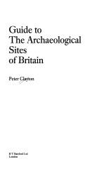 Cover of Guide to the archaeological sites of Britain