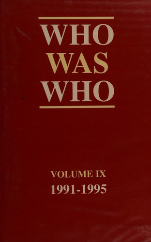 Cover of Who Was Who (Reference)