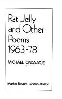 Cover of Rat Jelly and Other Poems, 1963-1978
