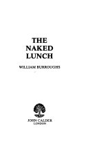 Cover of The naked lunch