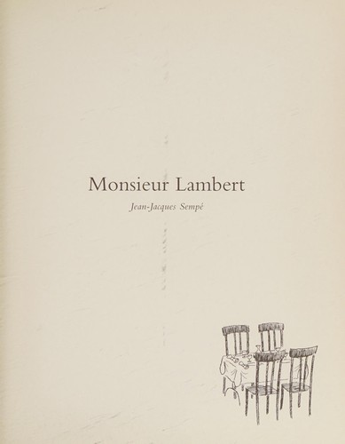 Cover of Monsieur Lambert