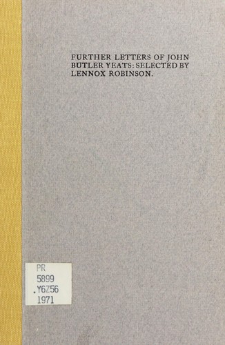 Cover of Further letters of John Butler Yeats