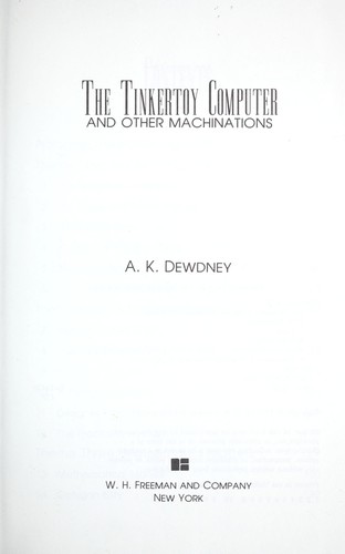 Cover of The Tinkertoy computer and other machinations