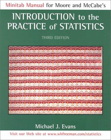 Cover of Minitab manual for Moore and McCabe's Introduction to the practice of statistics