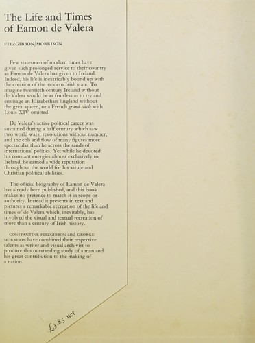 Cover of The life and times of Eamon de Valera
