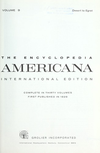 Cover of The encyclopedia Americana