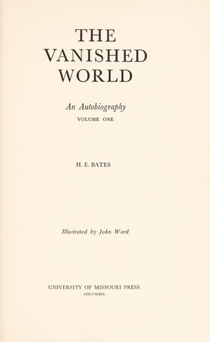 Cover of The Vanished World, An autobiography
