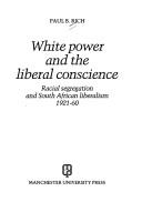 Cover of White power and the liberal conscience
