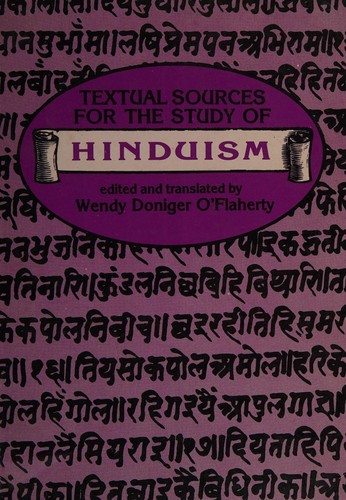 Cover of Textual sources for the study of Hinduism