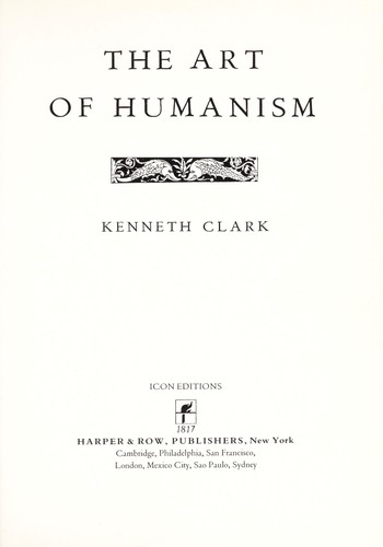 Cover of The art of humanism