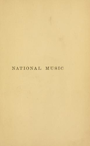 Cover of The national music of the world