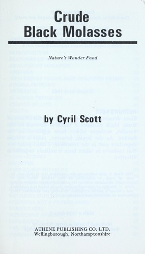 Cover of Crude black molasses