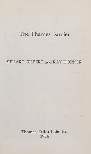 Cover of The Thames barrier
